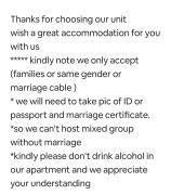 Alex Gate apartment - families only