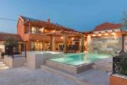 Luxury Villa Finessa Skradin 1 with heated pool, jacuzzi and sauna