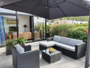 Breskens Chalet Lampenfieber Breskens mit Zaun Hausnr A027