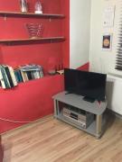 studio red and white