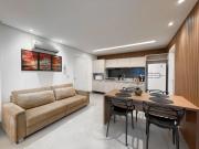 Flat com Cama Queen e Vista Panorâmica da Cidade