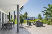 Modern villa pool garden seaview Ocean Sunset