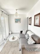 Cannes beach and Festival Palais