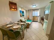 Flat em hotel à beira-mar