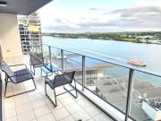 Spacious River View Escape with Free Secure Park - 2BR, 2BA and Sofa Bed