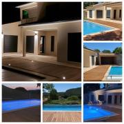 Provence, Uzès, villa climatisée 8 pers avec piscine privée