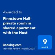 Finnstown Hall- private room in shared apartment with the Host Finnstown Hall- private room in shared apartment with the Host