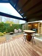 New cozy chalet and private garden with sauna and outdoor bath near Amsterdam