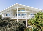 Beachfront home with expansive deck and direct beach access