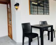 Tiny apartment in the city rooftop terrace