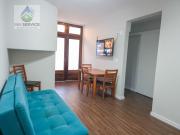 I11-Ap térreo a 500 m da praia com ar e Wi-Fi