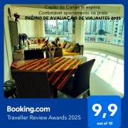 Confortável apartamento na praia