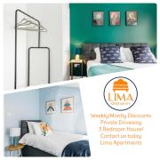 Weekly Monthly deal-4 Beds-Large House-Driveway By Lima Apartments LTD