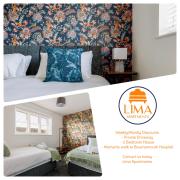 2 bedroom House-Driveway - Bournemouth Hospital - Long Stay Discounts - Lima Apartments Ltd