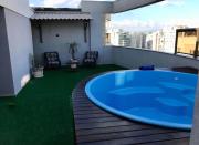 Quarto em cobertura duplex com piscina e espaço ao ar livre