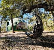 Nature and Luxury Combined at this Pet-Friendly Glamping Geodome in Wimberley, TX