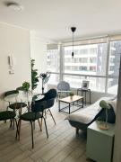 Departamento en el centro de Santiago, Wifi 600 Mbps, Cowork, Barbecue