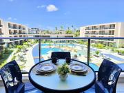 Vista piscina central Malia Beach - Flat 205C