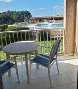 Studio cosy pour curistes avec terrasse, vue sur piscine