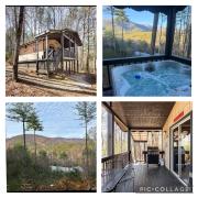 Mountain-top Cabin Get-away with Hot tub and a View