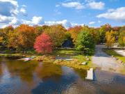 Boardwalk Chalet Lakefront Fire Pit Pet Frie