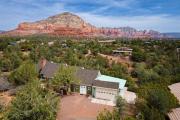 Sedona Hilltop Retreat Deck with Red Rock Views