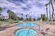 Steps to Community Pool and Spa Palm Desert Condo!