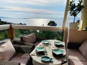 2 P vue panoramique classé 3 étoiles sur la baie de Cannes avec Garage