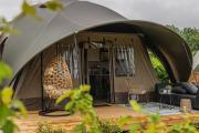 Glampinglodge luxe voor 4 personen met hottub