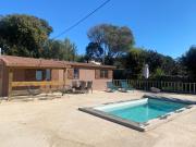 Petit chalet d’été avec piscine privée chauffée