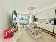 Golden hour retreat lagoon view villa with pool