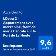 LOstra 2 - Appartement avec mezzanine, front de mer à Cancale sur le Port de La Houle