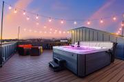 Rooftop Hot Tub Game Room Barrel Sauna Nashville