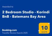 2 Bedroom Studio - Korindi BnB - Batemans Bay Area