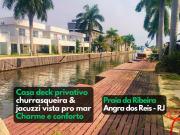 Casa com deck navegável e jacuzzi em Angra dos Reis RJ - Praia da Ribeira