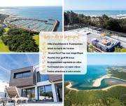"ROOF TOP ET OCEAN" Villa dArchitecte, haut de gamme, 207 m2 habitables, 6 à 8 personnes, piscine chauffée, Roof Top vue Port et Océan, accès littoral à pied