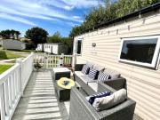 3 Bedroom Caravan with Decking at Newquay Bay Resort