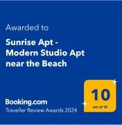 Sunrise Apt near beach SmartTV & Netflix
