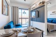 Flat no Centro 1 Quarto com varanda - 50m Piscinas das Naturais