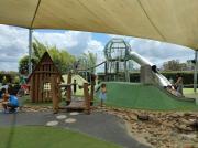 Center of Rouse Hill house with fully fenced back yard