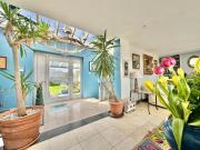 The Sandcastle. Private steps onto a sandy beach