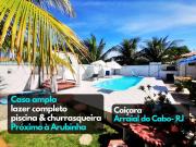 Casa ampla com lazer completo piscina churrasqueira - Arraial do Cabo RJ