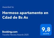 Hermoso apartamento en Cdad de Bs As