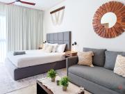 Aldea Zama Apartment King Bed Sofa Kitchen Full Gym Wifi Cinema