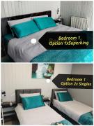 Peaceful 2-bedrooms guesthouse, Sleep 4, Parking, Private entrance, Heating, AirCon, SuperFast Wifi