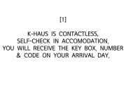 K-HAUS Contactless-Self Check in Accomodation
