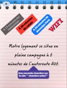 Chambre Paon avec partie commune A 6min de l A26 et 15 min de stOmer, lumbres et aire sur la lys