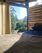 Cabana rustica logcabin com banheira aquecida