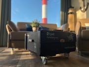 Ferienwohnung Marienleuchte - BeltBlick 1 - Erste Reihe Meerblick, 2 Schlafzimmer, Garten