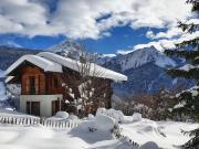 Grand chalet rustique à Gryon, avec vue et cheminée